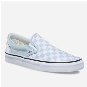 vans light blue checkerboard